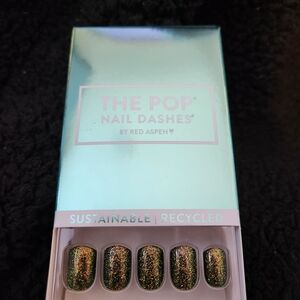 4 Sets of Red Aspen Glitter Nail Dashes